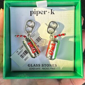 Viral Piper K Diet Soda Can Earrings